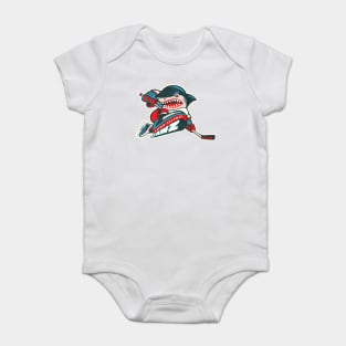 Defunct Long Island Jawz Roller Hockey Baby Bodysuit